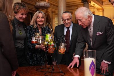 King Charles at Holocaust Memorial Day reception-stock-photo