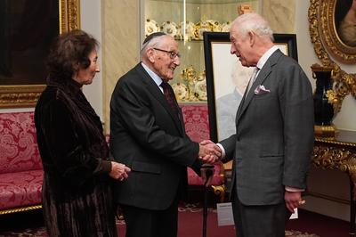 King Charles at Holocaust Memorial Day reception-stock-photo