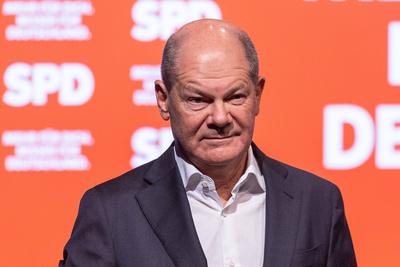 Wahlkampftour der SPD-stock-foto