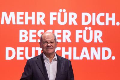Wahlkampftour der SPD-stock-foto