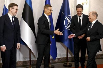 Summit of the Baltic Sea NATO countries in Helsinki-stock-photo
