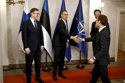 Summit of the Baltic Sea NATO countries in Helsinki-stock-photo