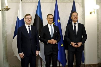 Summit of the Baltic Sea NATO countries in Helsinki-stock-foto