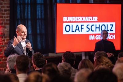 Wahlkampftour der SPD-stock-foto