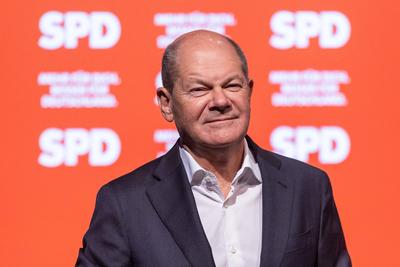 Wahlkampftour der SPD-stock-foto