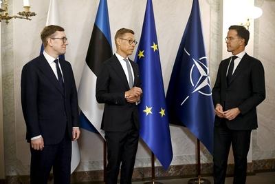 Summit of the Baltic Sea NATO countries in Helsinki-stock-foto