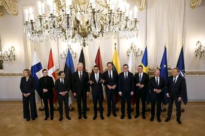 Summit of the Baltic Sea NATO countries in Helsinki-stock-foto