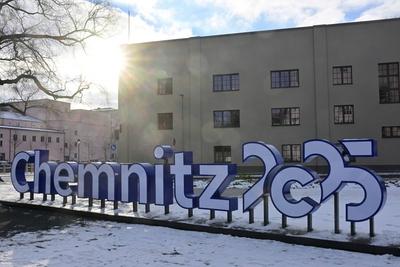 Chemnitz - Europ?ische Kulkturhauptstadt 2025 vor der Er?ffnung-stock-foto