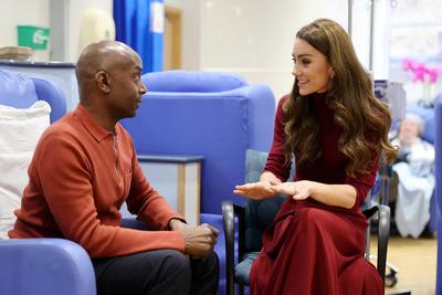 Kate Middleton at The Royal Marsden Hospital in London-stock-photo