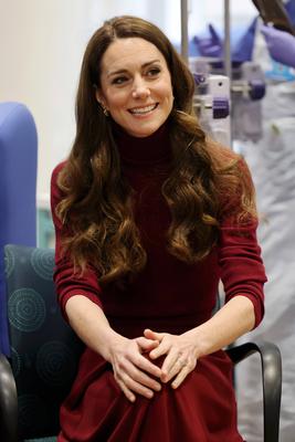 Kate Middleton at The Royal Marsden Hospital in London-stock-photo
