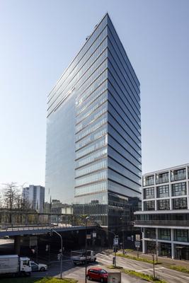 Stadttor D?sseldorf *** City Gate Dusseldorf-stock-foto