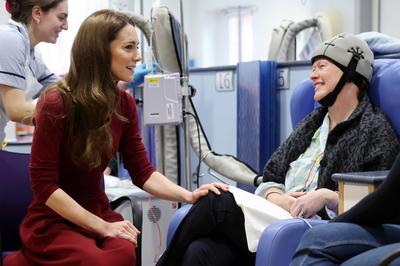 Kate Middleton at The Royal Marsden Hospital in London-stock-photo