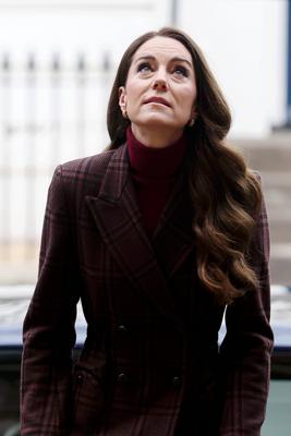 Kate Middleton at The Royal Marsden Hospital in London-stock-photo