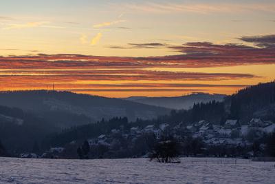 Winter im Siegerland-stock-foto