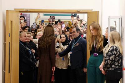 Kate Middleton at The Royal Marsden Hospital in London-stock-photo