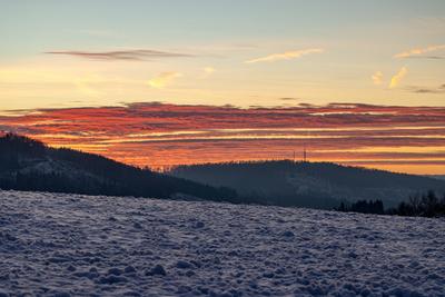 Winter im Siegerland-stock-foto