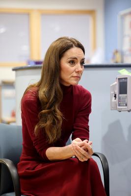 Kate Middleton at The Royal Marsden Hospital in London-stock-photo