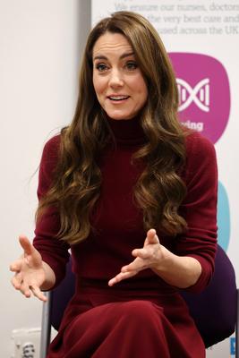Kate Middleton at The Royal Marsden Hospital in London-stock-photo