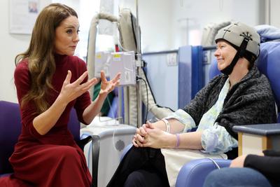 Kate Middleton at The Royal Marsden Hospital in London-stock-photo