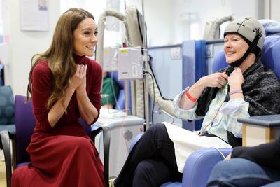 Kate Middleton at The Royal Marsden Hospital in London-stock-photo