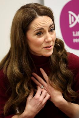 Kate Middleton at The Royal Marsden Hospital in London-stock-photo