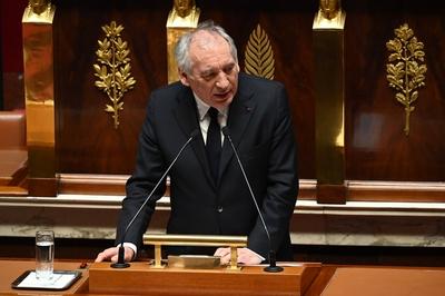 Prime Minister Francois Bayrou' speech of general politic in front of the French National Assembly-stock-foto