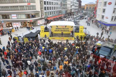 FDP-Wahlkampf: Christian Lindner tourt  durch Niedersachsen-stock-foto