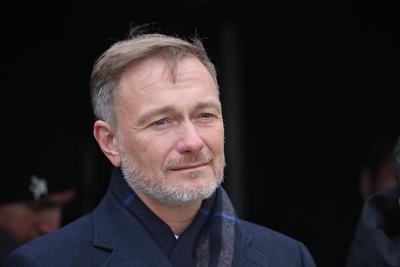 FDP-Wahlkampf: Christian Lindner tourt  durch Niedersachsen-stock-foto