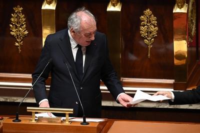 Prime Minister Francois Bayrou' speech of general politic in front of the French National Assembly-stock-foto