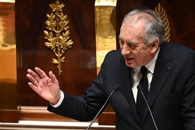 Prime Minister Francois Bayrou' speech of general politic in front of the French National Assembly-stock-foto