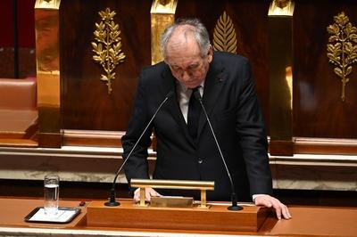 Prime Minister Francois Bayrou' speech of general politic in front of the French National Assembly-stock-foto