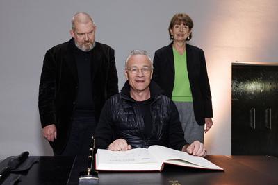 Schauspieler Klaus J. Behrendt (spielt Kommissar Max Ballauf) und Schauspieler Dietmar B?r (spielt Kommissar Freddy Sche-stock-photo