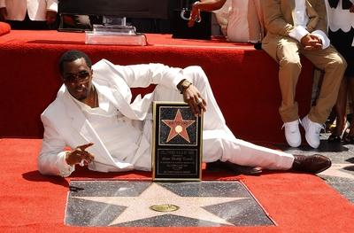 Musiker Sean Diddy Combs w?hrend der Auszeichnung mit einem Stern auf dem Walk of Fame in Hollywood - PPPAT-stock-photo