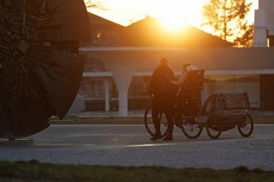 14.01.2025 Sonnige Impressionen aus Darmstadt vor Regentagen mit Niedersch?gen Regen Schnee und Minustemperaturen laut W-stock-foto