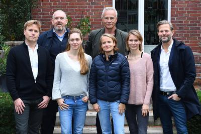 Tatort - Gefangen am 15.10.2019 in K?ln V.l.n.r.: G?tz Bolten - Dietmar B?r - Franziska Junge - Klaus J. Behrendt - Regi-stock-foto