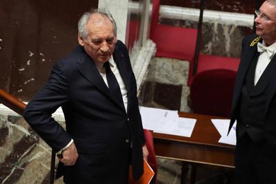 Discours de politique generale de Francois Bayrou a l'Assemblee Nationale-stock-foto
