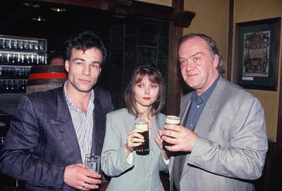 Die Tatort Kommissare Roswitha Schreiner, Martin L?ttge und Klaus J. Behrendt - Tatort D?sseldorf war Kommissar Flemming-stock-foto