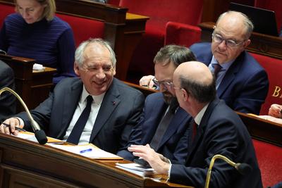Discours de politique generale de Francois Bayrou a l'Assemblee Nationale-stock-foto
