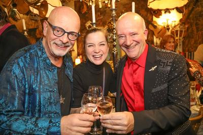 K?nstler NEUJAHRS EMPFANG im Marchfelderhof-stock-photo