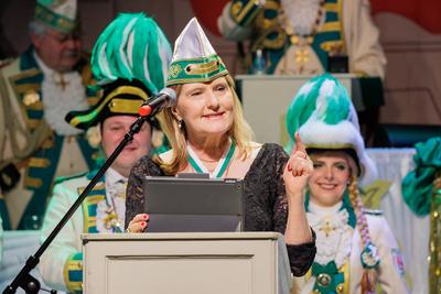 N?rrisches Steckenpferd 2025 f?r Tina Hassel-stock-foto