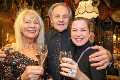 K?nstler NEUJAHRS EMPFANG im Marchfelderhof-stock-photo