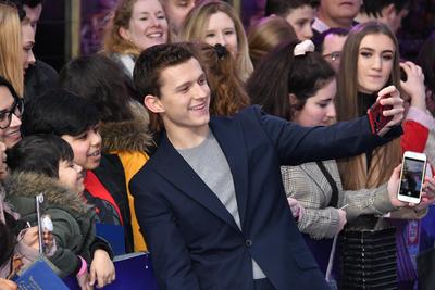 Tom Holland attends premiere of animated adventure about two teenage elf brothers who embark on a quest to discover if-stock-foto