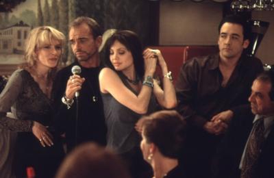Film Still from Pushing Tin Cate Blanchett Billy Bob Thornton Angelina Jolie and John Cusak ? 1998-stock-photo