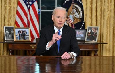 Biden Farewell Address-stock-photo