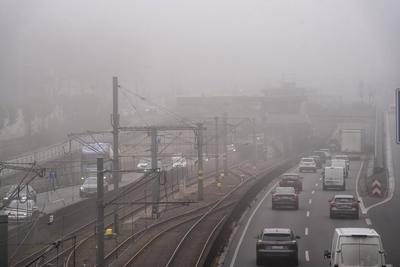 Dichter Nebel-stock-foto