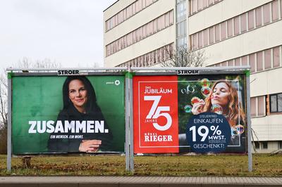 Wahlplakate-stock-foto