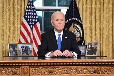 Biden Farewell Address-stock-photo