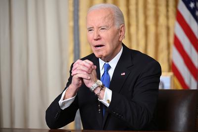 Biden Farewell Address-stock-photo