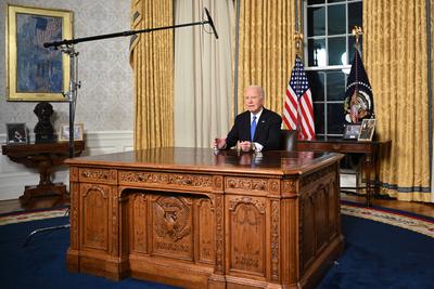 Biden Farewell Address-stock-photo