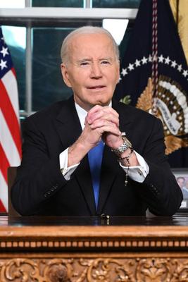 Biden Farewell Address-stock-photo